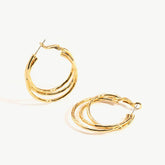 Multi-Strand Hoop Earrings